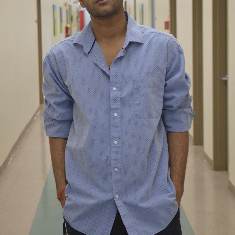 Tommy Hilfiger Blue  Dotted Button down
